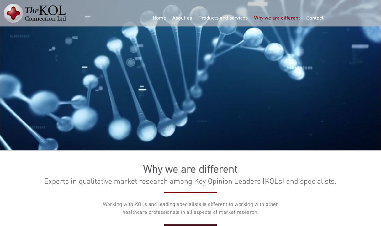Screenshot of 'Why we are different' page Screenshot of 'Why we are different' page